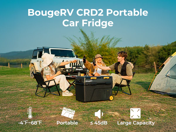 Keep Food Fresh Anywhere with BougeRV’s 12V Refrigerator Freezer
